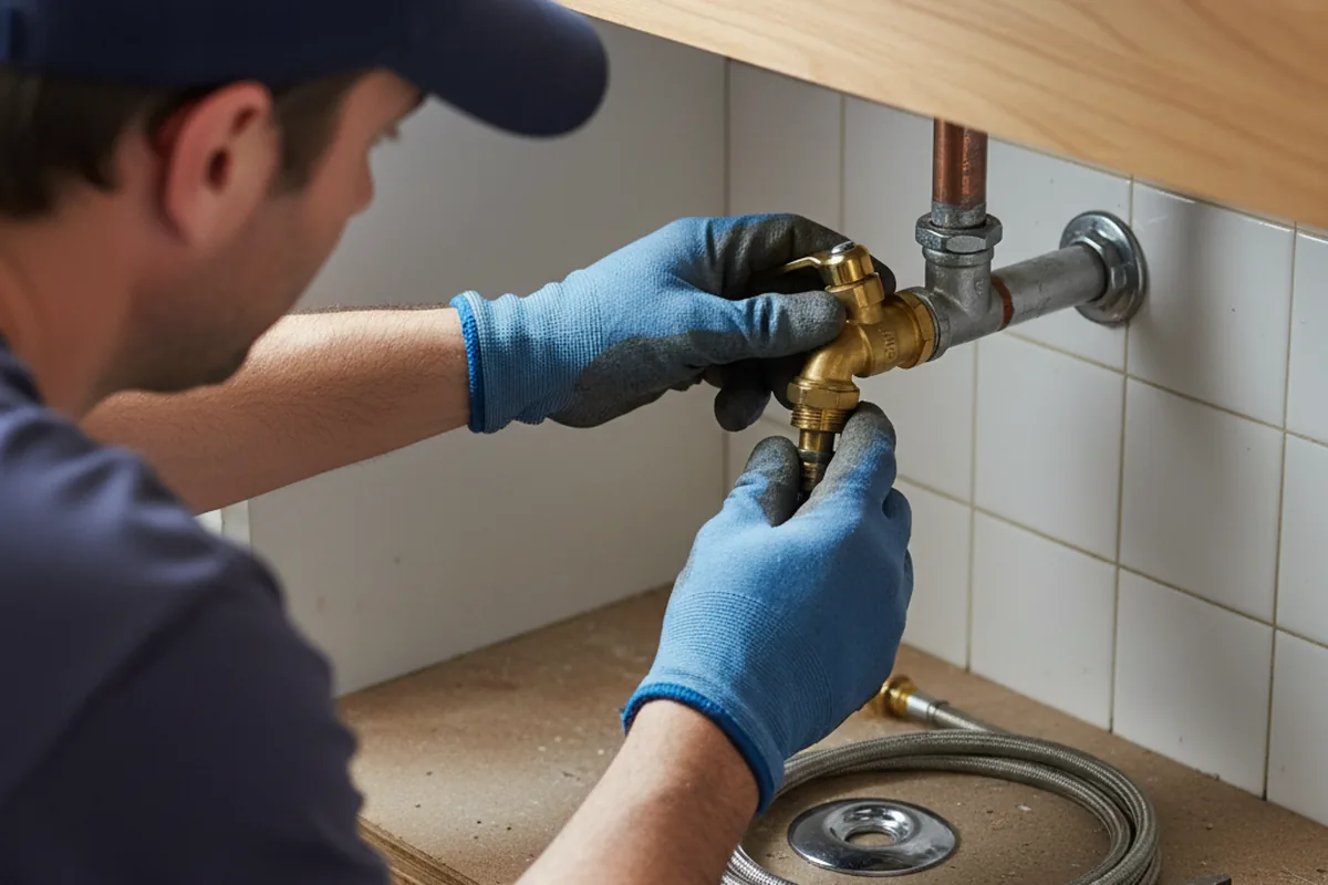 Shutoff valve and fitting work during Repiping in Marshall